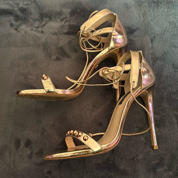 Ruthie Davis Rose Gold high sandals - Picture 4 of 5
